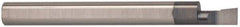 Accupro - 0.12" Min Bore Diam, 0.35" Max Bore Depth, 3/16 Shank Diam, Boring Bar - Right Hand Cut, Solid Carbide, TiAlN Finish - Exact Industrial Supply