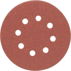 Porter-Cable - 5" Diam, 80 Grit Aluminum Oxide Adhesive PSA Disc - Medium Grade, Tan, C Weighted Backing, Flexible, 13,000 Max RPM - Eagle Tool & Supply