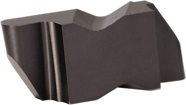 Kennametal - 2M100NR Grade KC9320, 2mm Cutting Width Carbide Grooving Insert - 2.79mm Max Depth of Cut, Left Hand, 1mm Corner Radius, TiCN/Al2O3 Finish - Eagle Tool & Supply