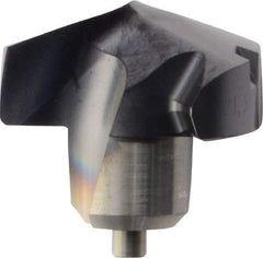 Kennametal - Series KenTIP, 21.5mm Diam Grade KCP15 140° Replaceable Drill Tip - Carbide, AlTiN Finish, Z Seat Size - Eagle Tool & Supply