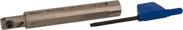 Iscar - MIFHR, Internal, Right Hand, 0.677" Max Depth of Cut, Indexable Grooving Tool Holder - MI.R 10 Insert Compatibility, 1/2" Shank Width, 3.543" OAL, Through Coolant - Eagle Tool & Supply