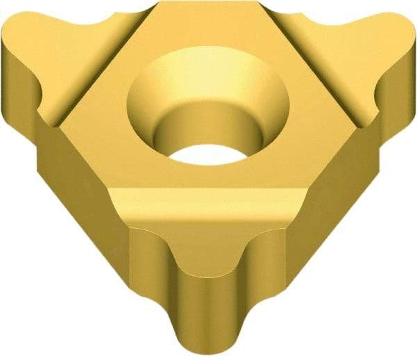 Vargus - 4UE External Left & Right Hand 4 UNJ Laydown Threading Insert - Grade VKX, TiN Coated Carbide, 12.7mm Inscribed Circle - Eagle Tool & Supply