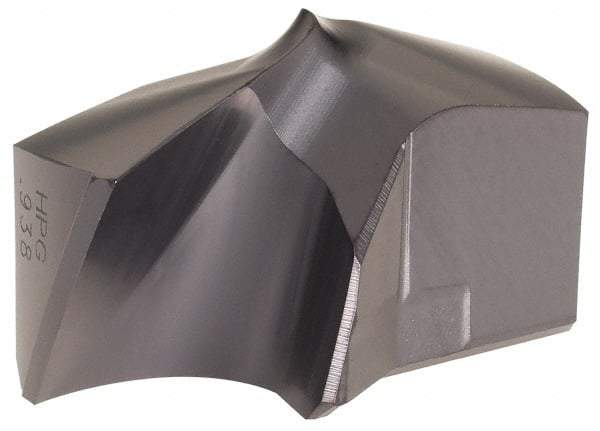 Kennametal - Series KSEM Plus, 15/16" Diam Grade KCPM45 140° Replaceable Drill Tip - Carbide, TiAlN Finish, 4 Seat Size - Eagle Tool & Supply