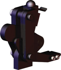 De-Sta-Co - 5,058 Lb Holding Capacity, Vertical Handle, Manual Hold Down Toggle Clamp - 200° Bar Opening, Weldable Base, Oxide Finish, Forged Alloy Steel - Eagle Tool & Supply