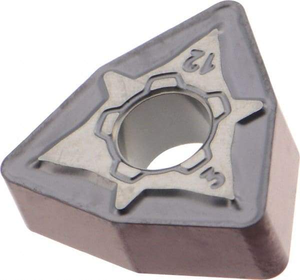 Iscar - WNMG433 M3M Grade IC806 Carbide Turning Insert - TiAlN Finish, 80° Trigon, 1/2" Inscr Circle, 3/16" Thick, 3/64" Corner Radius - Eagle Tool & Supply