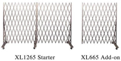 Illinois Engineered Products - 90" High Portable Traffic Control Gate - Galvanized Steel, Silver - Eagle Tool & Supply