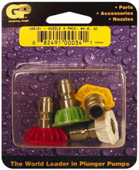 Value Collection - 5,000 psi Fixed, Quick Disconnect Pressure Washer Nozzle - 4.5mm Orifice Diam, 1/4" Thread - Eagle Tool & Supply