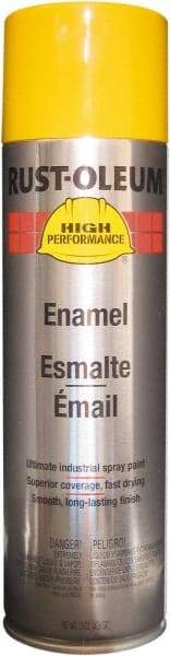 Rust-Oleum - Yellow (John Deere), Gloss, Farm & Equipment Spray Paint - 14 Sq Ft per Can, 15 oz Container, Use on Metal - Eagle Tool & Supply