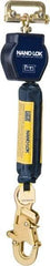 DBI/SALA - 6' Long, 420 Lb Capacity, 1 Leg Single Leg Harness Self-Retracting Lanyard - 25/32" Diam, Dyneema & Polyester Webbing, Steel Snap Hook Anchorage Connection - Eagle Tool & Supply