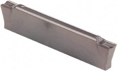 Kennametal - 0205G GMP Grade KCU25, 2.05mm Cutting Width Carbide Grooving Insert - 2mm Max Depth of Cut, Neutral, 0.2mm Corner Radius, AlTiN Finish - Eagle Tool & Supply