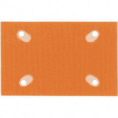 Dynabrade - 3" Diam x 4-1/4" Long, Triangular, Hook & Loop Face, Conversion Backing Pad - Hook & Loop Back, Vacuum Pad - Eagle Tool & Supply