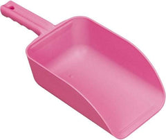 Remco - 82 oz Pink Polypropylene Flat Bottom Scoop - 5.9" Wide x 3.3" Deep Bowl, 15.1" OAL - Eagle Tool & Supply