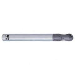 10mm Dia. - 100mm OAL - Solid Carbide - Ball Nose HP End Mill-2 FL - Eagle Tool & Supply