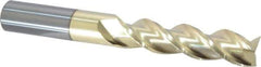 ProMax - 5/8", 2-1/2" LOC, 5/8" Shank Diam, 5" OAL, 3 Flute, Solid Carbide Square End Mill - Single End, ZrN Finish, Spiral Flute, 40° Helix, Centercutting, Right Hand Cut, Right Hand Flute, Series 109 - Eagle Tool & Supply