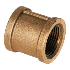 Merit Brass - Brass & Chrome Pipe Fittings Type: Reducing Coupling Fitting Size: 1-1/2 x 1-1/4 - Eagle Tool & Supply