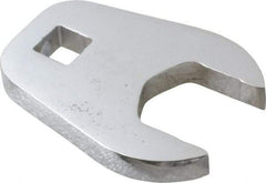 Proto - 28mm 1/2" Drive Full Polish Chrome Open End Crowfoot Wrench - 3" OAL - Eagle Tool & Supply