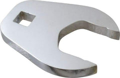 Proto - 35mm 1/2" Drive Full Polish Chrome Open End Crowfoot Wrench - 3.4" OAL - Eagle Tool & Supply