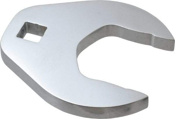 Proto - 41mm 1/2" Drive Full Polish Chrome Open End Crowfoot Wrench - 3-1/2" OAL - Eagle Tool & Supply