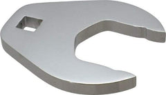 Proto - 42mm 1/2" Drive Full Polish Chrome Open End Crowfoot Wrench - 3.8" OAL - Eagle Tool & Supply