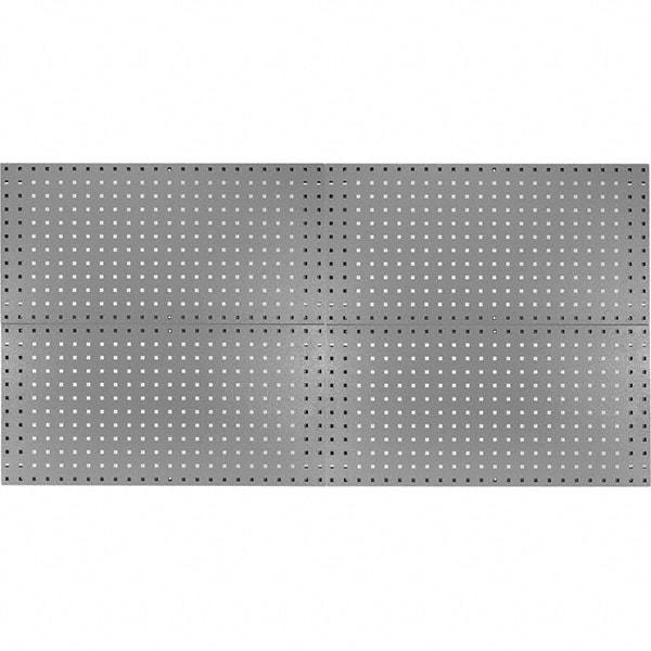 Kennedy - 18" Wide x 36" High Industrial Steel Tool Peg Board System - 4 Panels, 60 Hooks, Steel, Gray - Eagle Tool & Supply