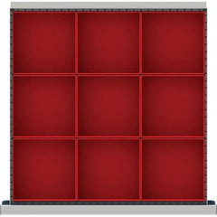 LISTA - 9-Compartment Drawer Divider Layout for 3.15" High Drawers - Eagle Tool & Supply