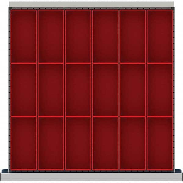 LISTA - 18-Compartment Drawer Divider Layout for 3.15" High Drawers - Eagle Tool & Supply