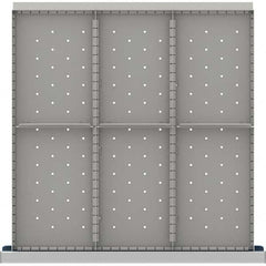 LISTA - 6-Compartment Drawer Divider Layout for 3.15" High Drawers - Eagle Tool & Supply
