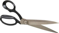 Wiss - 5" LOC, 10-3/8" OAL Bent Upholstery, Carpet, & Fabric Shears - Offset Handle, For Carpet, Composite Materials, Synthetic Fibers - Eagle Tool & Supply