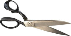 Wiss - 6" LOC, 12-1/2" OAL Inlaid Heavy Duty Shears - Offset Handle, For Composite Materials, Fabrics, Upholstery - Eagle Tool & Supply