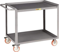 Little Giant - 1,200 Lb Capacity, 2 Shelf Mobile Workbench - 48" Wide x 24" Deep x 35-1/2" High, Steel - Eagle Tool & Supply