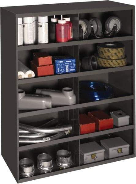 Durham - 10 Bin, Small Parts Storage Bin - 12" Deep x 33-7/8" Wide x 42" High - Eagle Tool & Supply