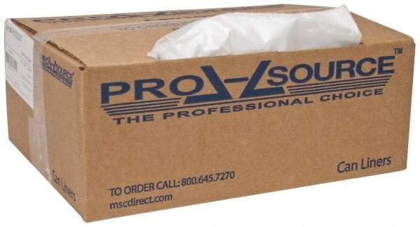 PRO-SOURCE - 1.5 mil Thick, Heavy-Duty Trash Bags - 38" Wide x 58" High, Clear - Eagle Tool & Supply