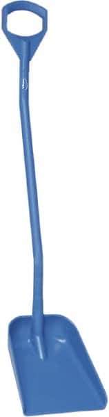 Vikan - 13-1/4" High Square Plastic Shovel - 39-7/8" Long D-Grip Handle - Eagle Tool & Supply