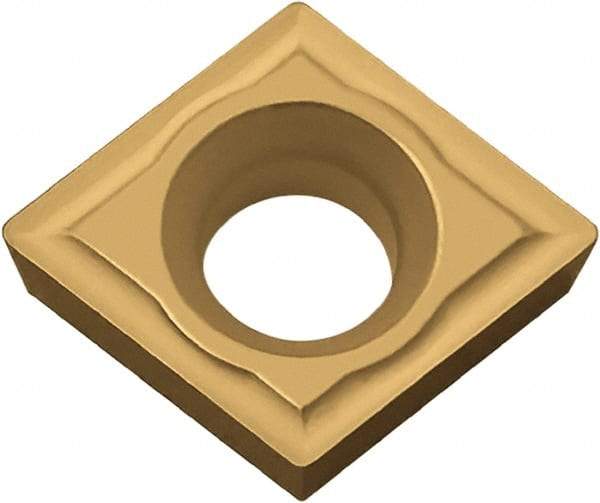 Kyocera - CPMH25151 Grade CA5515 Carbide Turning Insert - TiCN/Al2O3/TiN Finish, 80° Diamond, 5/16" Inscr Circle, 0.093" Thick, 1/64" Corner Radius - Eagle Tool & Supply