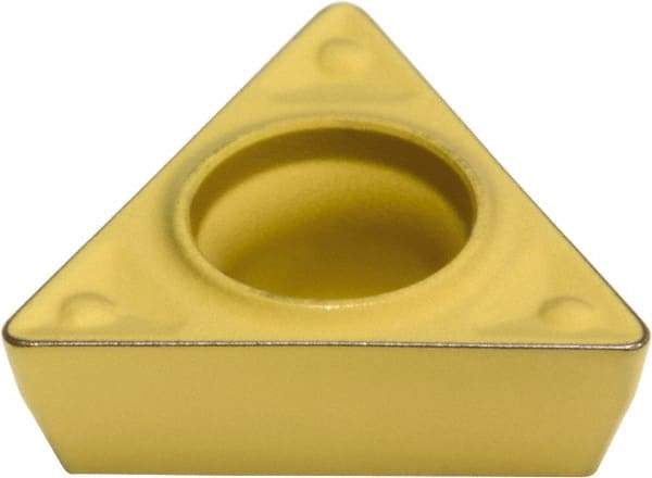 Sumitomo - TPMT222 ENF Grade AC830P Carbide Turning Insert - Al2O3 Finish, 60° Triangle, 1/4" Inscr Circle, 1/8" Thick, 1/32" Corner Radius - Eagle Tool & Supply