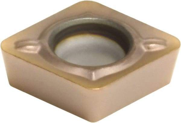 Sumitomo - CPMT21.52 ESU Grade AC520U Carbide Turning Insert - TiAlN/AlCrN Finish, 80° Diamond, 1/4" Inscr Circle, 3/32" Thick, 1/32" Corner Radius - Eagle Tool & Supply