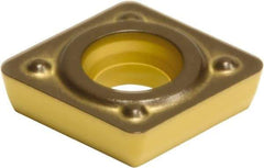 Sumitomo - CPMT21.51 ENS Grade AC630M Carbide Turning Insert - Al2O3 Finish, 80° Diamond, 1/4" Inscr Circle, 3/32" Thick, 1/64" Corner Radius - Eagle Tool & Supply