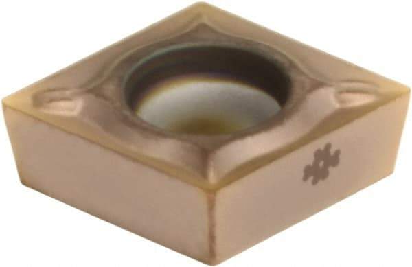 Sumitomo - CCMT21.52 ESU Grade AC520U Carbide Turning Insert - TiAlN/AlCrN Finish, 80° Diamond, 1/4" Inscr Circle, 3/32" Thick, 1/32" Corner Radius - Eagle Tool & Supply
