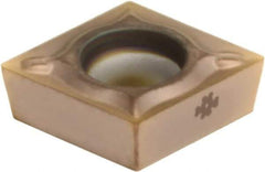 Sumitomo - CCMT21.52 ESU Grade AC520U Carbide Turning Insert - TiAlN/AlCrN Finish, 80° Diamond, 1/4" Inscr Circle, 3/32" Thick, 1/32" Corner Radius - Eagle Tool & Supply
