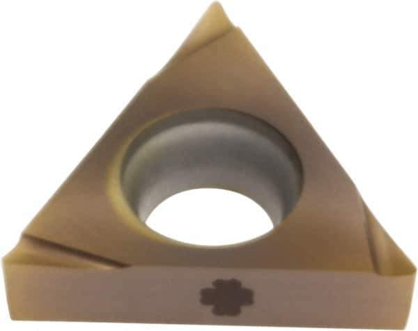 Sumitomo - TBGT520 FY Grade AC530U Carbide Turning Insert - TiAlN/AlCrN Finish, 60° Triangle, 5/32" Inscr Circle, 1/16" Thick, 0.0039" Corner Radius - Eagle Tool & Supply