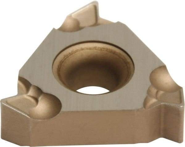 Sumitomo - TUE External Right Hand 12 Full Profile (Inch) Laydown Threading Insert - Grade A30, Uncoated Coated Carbide - Eagle Tool & Supply