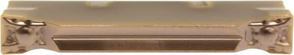 Sumitomo - 6004GCMN ML Grade AC830P, 0.2362205" Cutting Width Carbide Grooving Insert - 1" Max Depth of Cut, Neutral, 1/64" Corner Radius - Eagle Tool & Supply