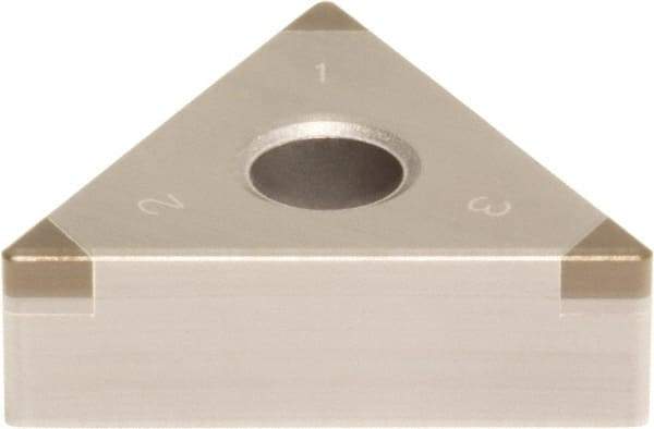 Sumitomo - 3NU-TNGA332 Grade BN7500 PCBN Turning Insert - Uncoated, 60° Triangle, 3/8" Inscr Circle, 3/16" Thick, 1/32" Corner Radius - Eagle Tool & Supply