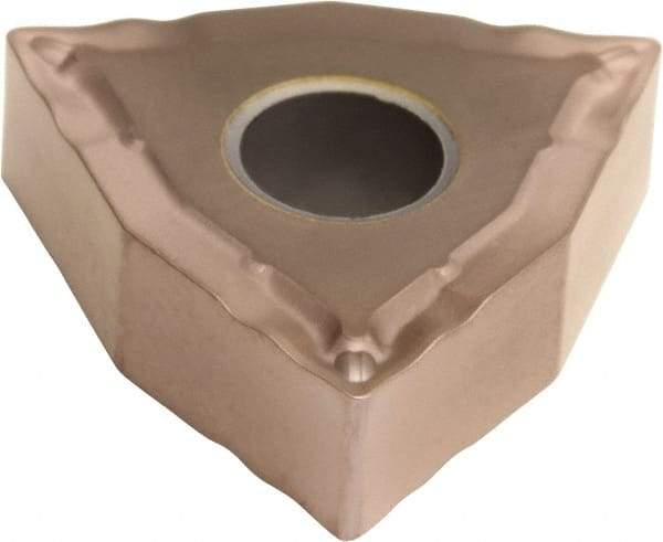 Sumitomo - WNMG431 ESX Grade T3000Z Cermet Turning Insert - TiN/AlN Finish, 80° Trigon, 1/2" Inscr Circle, 3/16" Thick, 1/64" Corner Radius - Eagle Tool & Supply