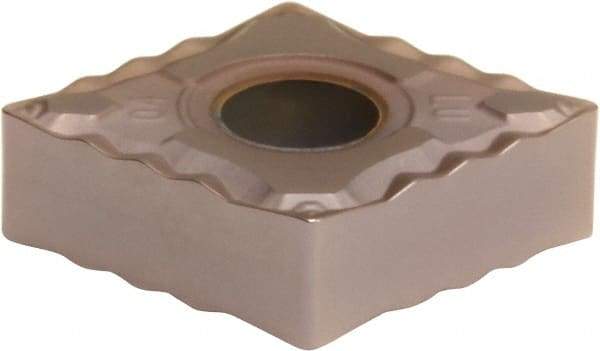 Sumitomo - CNMG433 ELU Grade T3000Z Cermet Turning Insert - TiN/AlN Finish, 80° Diamond, 1/2" Inscr Circle, 3/16" Thick, 3/64" Corner Radius - Eagle Tool & Supply