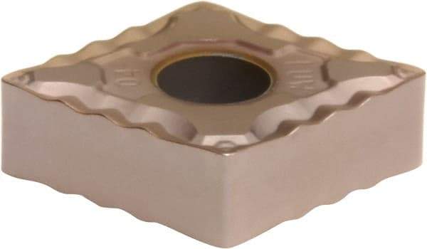 Sumitomo - CNMG431 ELUW Grade T3000Z Cermet Turning Insert - TiN/AlN Finish, 80° Diamond, 1/2" Inscr Circle, 3/16" Thick, 1/64" Corner Radius - Eagle Tool & Supply