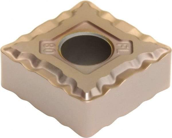 Sumitomo - SNMG432 EFL Grade T3000Z Cermet Turning Insert - TiN/AlN Finish, 90° Square, 1/2" Inscr Circle, 3/16" Thick, 1/32" Corner Radius - Eagle Tool & Supply