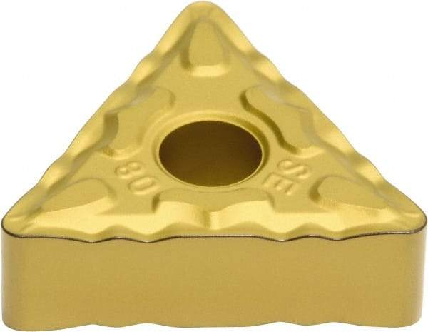 Sumitomo - TNMG433 ESE Grade AC810P Carbide Turning Insert - Al2O3 Finish, 60° Triangle, 1/2" Inscr Circle, 3/16" Thick, 3/64" Corner Radius - Eagle Tool & Supply