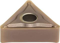 Sumitomo - TNMG431 ESU Grade AC510U Carbide Turning Insert - TiAlN/AlCrN Finish, 60° Triangle, 1/2" Inscr Circle, 3/16" Thick, 1/64" Corner Radius - Eagle Tool & Supply