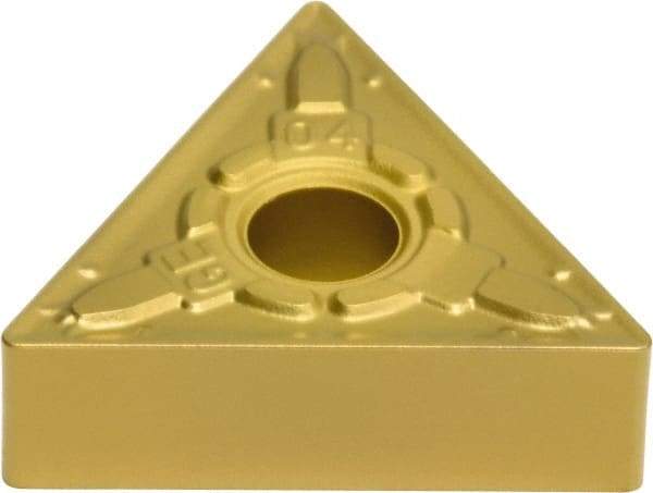 Sumitomo - TNMG432 EGE Grade AC830P Carbide Turning Insert - Al2O3 Finish, 60° Triangle, 1/2" Inscr Circle, 3/16" Thick, 1/32" Corner Radius - Eagle Tool & Supply